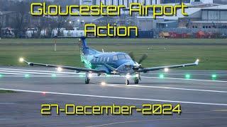 Festive Holidays action at Gloucester Airport, a few executive moves on 27-Dec-2024 #aviationspotter