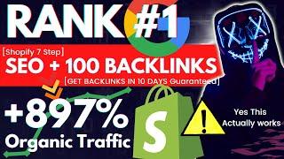 How To Rank On First Page Of Google Shopify 7 Step SEO Checklist & 100 Backlinks Hack