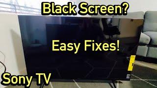 Sony TV: Black Screen, Won't Turn On? FIXED!