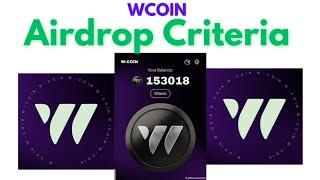 Wcoin Airdrop Allocation criteria: Do this Crypto steps NOW