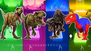 jurassicworld The T-rexThe TyranosaurusThe IndoraptorThe indomus Rex CoffinDance Song TilesHop