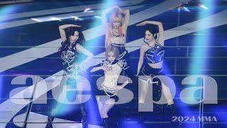 [4K60p] 241130 에스파[aespa] fancam full ver. "intro" "whiplash" "supernova" "armageddon" ㅣ2024MMA