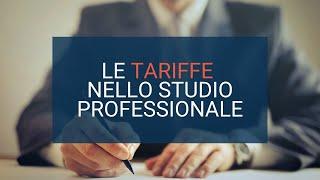 L'importanza della Tariffa negli Studi Professionali