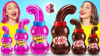 Bubble Gum vs Chocolate Food Challenge | Edible Battle by Multi DO Joy