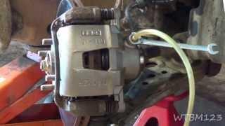 Stuck Brake Caliper or Bad Rubber Brake Line #brakes #bleedbrakes #brakehose