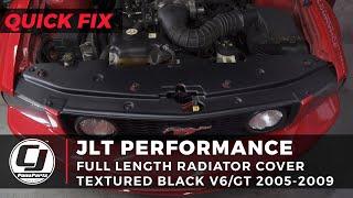 2005-2009 Mustang Install | JLT Performance Textured Black Full-Length Radiator Cover