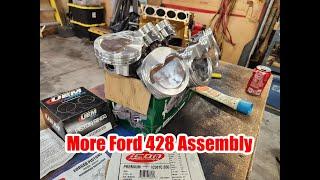 Building a Ford 428: Part 3 Installing Icon Forged Pistons On The Rods & File Fitting The Rings.