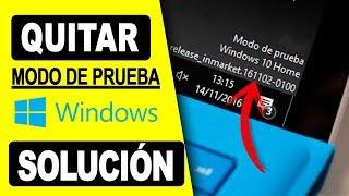 ▶︎ COMO QUITAR MODO DE PRUEBA EN WINDOWS 10 | SOLUCIÓN