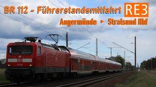 Führerstandsmitfahrt BR112 Angermünde ▸Stralsund Hauptbahnhof