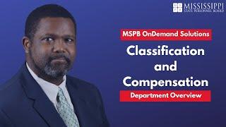 MSPB Department Overview: Classification and Compensation