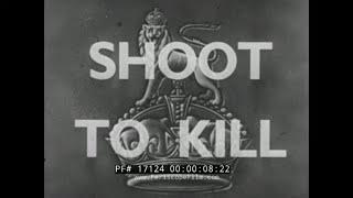 "SHOOT TO KILL"  WORLD WAR II  BRITISH ARMY INFANTRY WEAPONS  TRAINING FILM  BREN GUN  17124