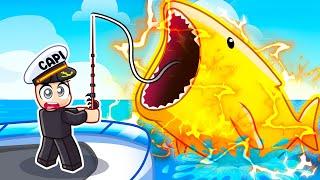 Trying to Catch SUPER RARE SEA MONSTER in ROBLOX