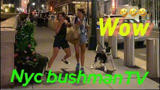 Big scares in the Big apple!! Bushman prank reactions