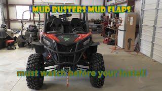 Maverick sport 2020 Mud Busters mud flaps watch this before you install.