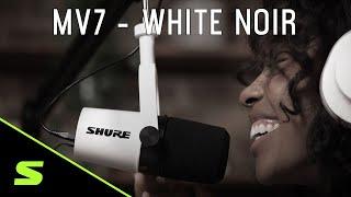 Shure MV7 Podcast Microphone – Limited Edition White Noir
