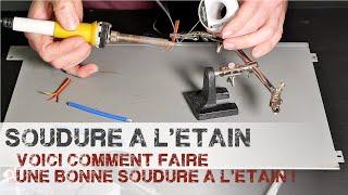 Soudure à l'étain de fils électriques - servo / moteur / ESC