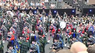  Basel Tattoo 2024 The Massed Pipes and Drums, International (Part1)