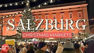 TOP 5 Christmas Markets in Salzburg 2024 | A Winter Wonderland Walking Tour