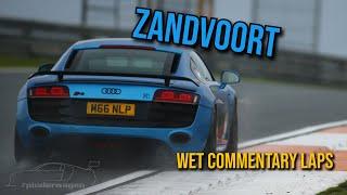 Audi R8 V10 Manual | Learning the wet line | LIVE incar commentary | Zandvoort I Ohlins TTX