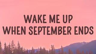 Green Day - Wake Me Up When September Ends (Lyrics)