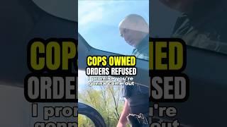 Traffic Stop Cops Owned "I'M NOT GETTING OUT"! First Amendment Audit