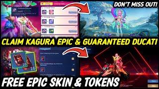 Get FREE Kagura Epic Skin Now + FREE Ducati Tokens Event (Phase 2)! - MLBB