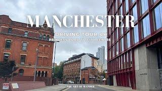 Summer Driving Tour Manchester, England, UK (4K) - Princess Road to City Centre