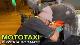 CONVIRTIÓ SU MOTOTAXI EN UNA PIZZERÍA ARTESANAL (Ahora la rompe en redes sociales) | #streetfood