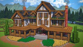 Minecraft: How To Build a Farmhouse | Tutorial