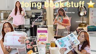 do book stuff with me 🩷🫂 (barnes haul, matcha recipe, reading journal, show updates, + more!)