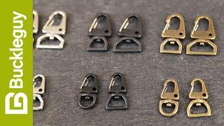 Use these mini swivel snap hooks to make modern leather craft goods