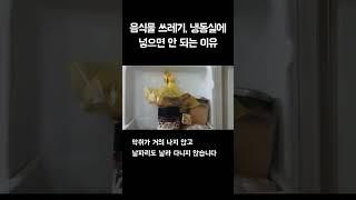 음식물 쓰레기 냉동실에 넣으면 안 되는 이유