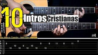 10 INTROS CRISTIANAS en GUITARRA ACÚSTICA | CON TABLATURAS