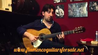 Antonio Rey plays the Domingo Esteso 1933 flamenco guitar for sale