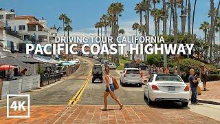 CALIFORNIA PACIFIC COAST HIGHWAY - Driving Laguna Beach, Dana Point & San Clemente Beach, 4K