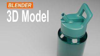 Blender 3D Modeling Tutorial: How To Model a Sport Bottle