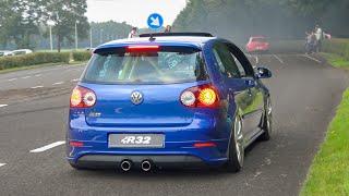 BEST OF VW GTI/R Leaving Carmeet 2021! Anti-Lag, Burnouts, Launch - R32, R36, GTI's, 6R, 7R, 8R, VR6