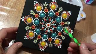 How to use Stencils and guidelines and for Dot painting mandalas!