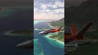 Cirrus SF5 over Bora Bora