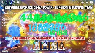 Sigewinne Upgrade Dehya Power - Burgeon & Burning  Team ft Nahida & Furina C6 Showcase