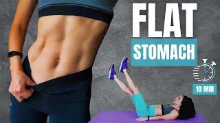 FLAT STOMACH in 1 Week (Intense Abs) | 10 minute Home Workout