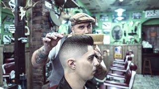  ASMR BARBER - The most DIFFICULT and COMPLEX Haircut- Flat Top & Skin Fade