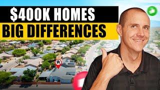 Planning To Buy A Home In Tucson, AZ? | Comparing $400k Homes #tucsonhomes