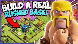 Become the Smartest Player In The Game! Level 1 Rushed Base (Clash of Clans)