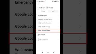 How to view your google location sharing setting #shorts