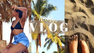 WEEKLY VLOG | Beach life, Drive through testing, Good food + more | Dominica |GabxCaroline