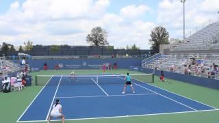 Katarina Srebotnik/Jie Zheng defeat Eleni Daniilidou/Shuai Peng at the Western & Southern Open