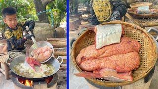 Yummy fish with eggs cooking - Cook and invite mom to taste - Chef Seyhak