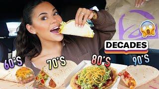 Taco Bell's NEW Decade Menu Taste Test – Popular 60s, 70s, 80s & 90s Menu Items! 