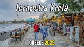 Ierapetra Crete, walking tour 4k, Kreta, Greece 2023
